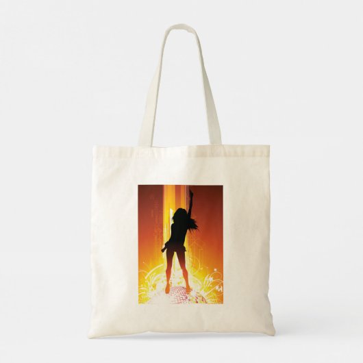 Golden Disco Woman Tote Bag (Achterkant)