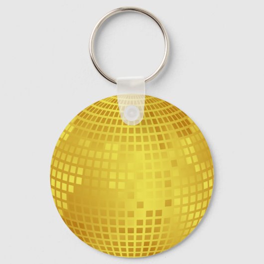Golden discoball sleutelhanger (Voorkant)