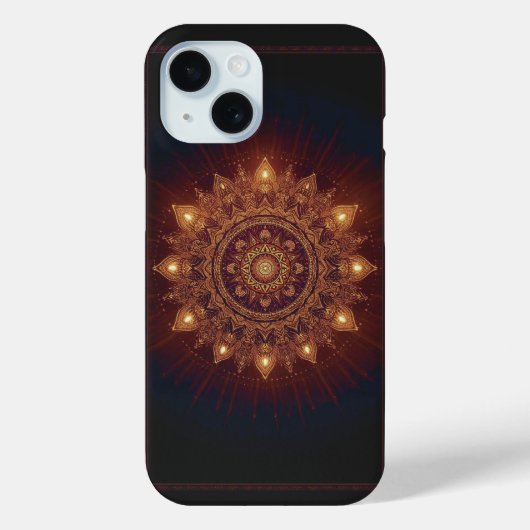 Golden Diwali Mandala – Licht in en rond Case-Mate iPhone Case (Achterkant)