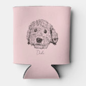 Golden Doddle Line Drawing Koelbox Blikjeskoeler (Voorkant)