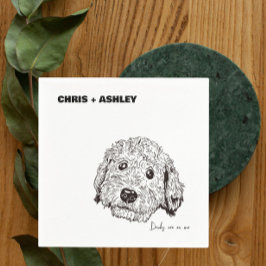 Golden Doddle Pet Cocktail Napkin voor bruiloft Servet