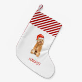 Golden doedle met kerststaart kleine kerstsok (Voorkant (Hangend))
