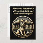 Golden Dog bij het kampvuur Briefkaart (Voorkant / Achterkant)