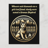 Golden Dog bij het kampvuur Briefkaart (Voorkant)