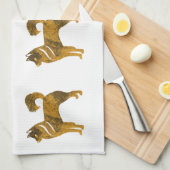 Golden dog Towel Husky Theedoek (Quarter Fold)