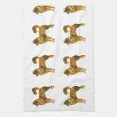 Golden dog Towel Husky Theedoek (Verticaal)