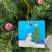 Golden Dog Wishes kerstversiering Metalen Ornament