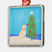 Golden Dog Wishes kerstversiering Metalen Ornament (Links)