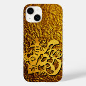Golden Dog Year Chinese Papercut Greeting iPC Case-Mate iPhone Case (Achterkant)