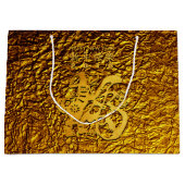 Golden Dog Year Chinese Papercut L Gift Bag Large Cadeautasje (Voorkant)