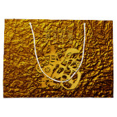 Golden Dog Year Chinese Papercut L Gift Bag Large Cadeautasje (Achterkant)