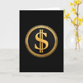 Golden Dollar Sign D.o.g.e. 4th Of July 1776 2025  Kaart (Gele Bloem)