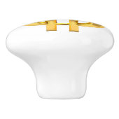 Golden Dollar Sign Knob Keramische Knop (Zijkant)