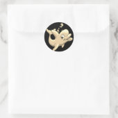 Golden Dolphin Classic Ronde Sticker (Tas)