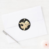 Golden Dolphin Classic Ronde Sticker (Envelop)