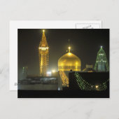 Golden dome van het imam Reza Shrine Complex op Briefkaart (Voorkant / Achterkant)