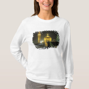 Golden dome van het imam Reza Shrine Complex op T-shirt
