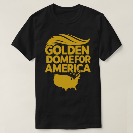 Golden Dome voor Amerika: Hair Shield USA T-shirt (Design voorkant)