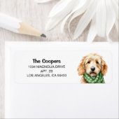 Golden Doodle Address Etiket (Insitu)