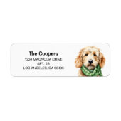 Golden Doodle Address Etiket (Voorkant)
