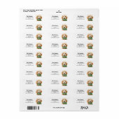 Golden Doodle Address Etiket (Full Sheet)
