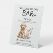 Golden Doodle Bar Reclamebord Met Voetstuk (Voorkant)