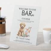 Golden Doodle Bar Reclamebord Met Voetstuk (Insitu)