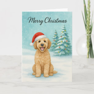 Golden Doodle Christmas Kaart - Vakantie Kaart