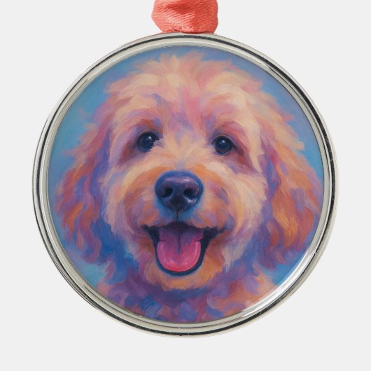 Golden Doodle Christmas Ornament (Voorkant)