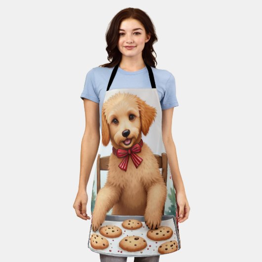 Golden Doodle Decorating Christmas Cookies Schort (Gedragen)