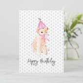 Golden Doodle Dog Art Verjaardag Pet Cake Pet Swee (Staand voorkant)