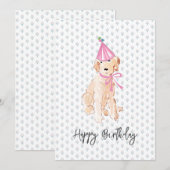 Golden Doodle Dog Art Verjaardag Pet Cake Pet Swee (Voorkant / Achterkant)