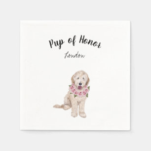 Golden Doodle Dog Cocktail Napkins Servet