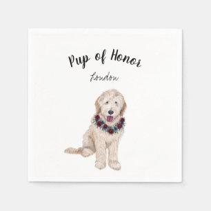 Golden Doodle Dog Cocktail Napkins Servet