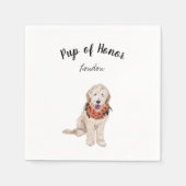 Golden Doodle Dog Cocktail Napkins Servet (Voorkant)