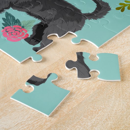 Golden Doodle Dog  Florals Legpuzzel (Zijkant)