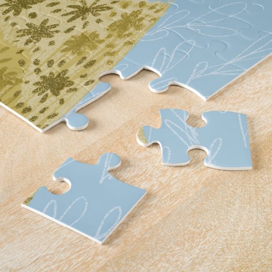 Golden Doodle Dog Flower Legpuzzel (Zijkant)