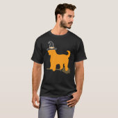 Golden Doodle Dog Halloween Witch T-shirt (Voorkant volledig)