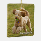 Golden Doodle Dog Keramisch Ornament (Rechts)