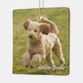 Golden Doodle Dog Keramisch Ornament (Links)