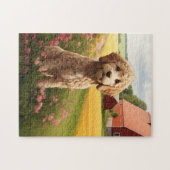 Golden Doodle dog Legpuzzel (Horizontaal)