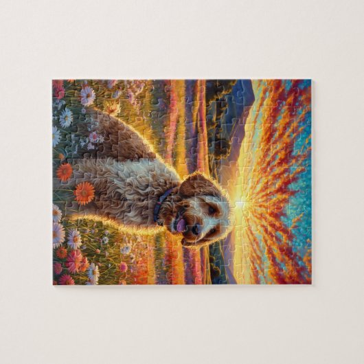 Golden Doodle dog Legpuzzel (Horizontaal)
