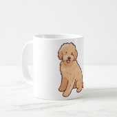 Golden doodle dog Magic Koffiemok (Voorkant links)