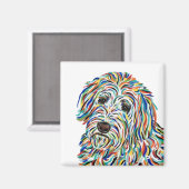 Golden Doodle Dog Magnet (Voorkant / Achterkant)