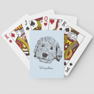 Golden Doodle Dog Pokerkaarten