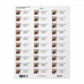 Golden Doodle Dog Return Address Etiket (Full Sheet)