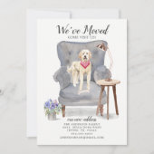 Golden Doodle Dog | Verplaatsingsaankondiging Aankondiging (Voorkant)