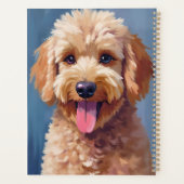 Golden Doodle | Dog Watercolor Painting Pet Planner (Achterkant)