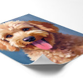Golden Doodle | Dog Watercolor Painting Pet Poster (Hoek)