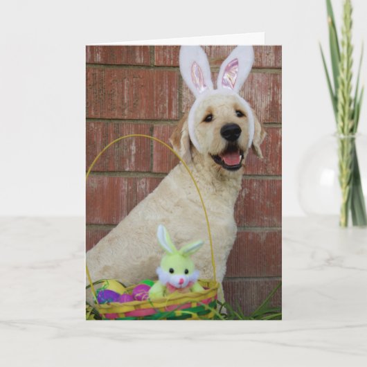 Golden Doodle Easter Kaart (Voorkant)